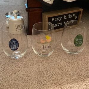 Rae Dunn happy Easter cup set